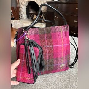 NWOT Mucros Weavers Irish Wool Tote with Matching Wallet